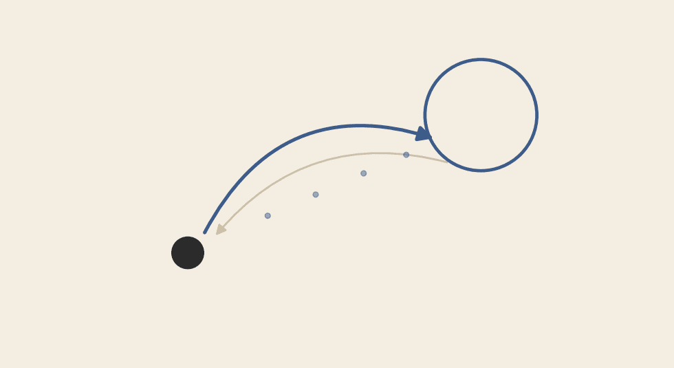 A faded arrow of scrutiny that once pointed down at a small agent now curves upward toward a larger ring, the principal